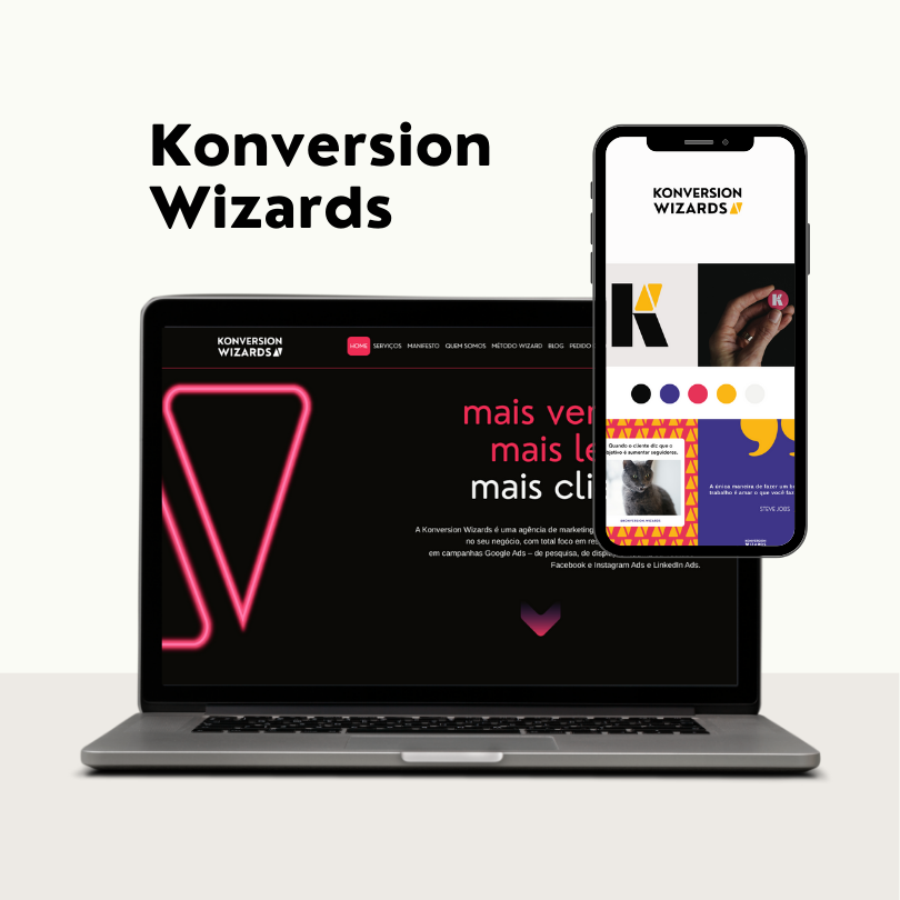 Konversion Wizards - Rebranding, webdesign
